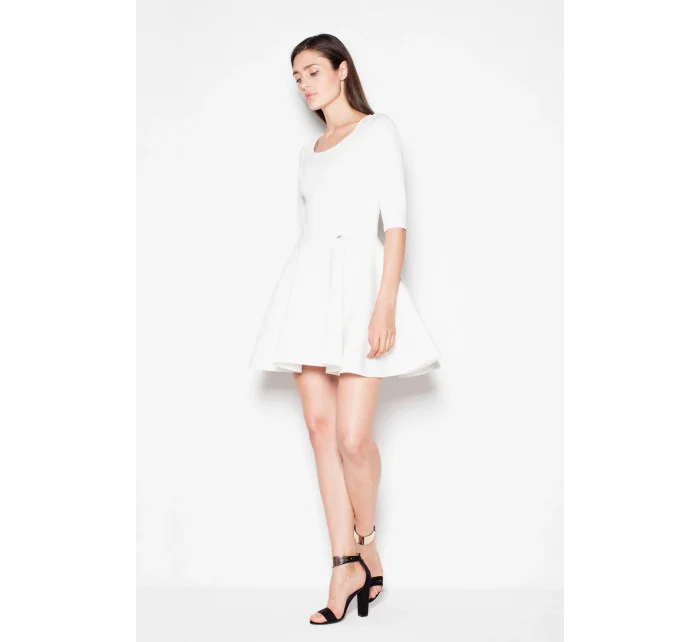 Dámské společenské šaty VT075 ecru - Venaton