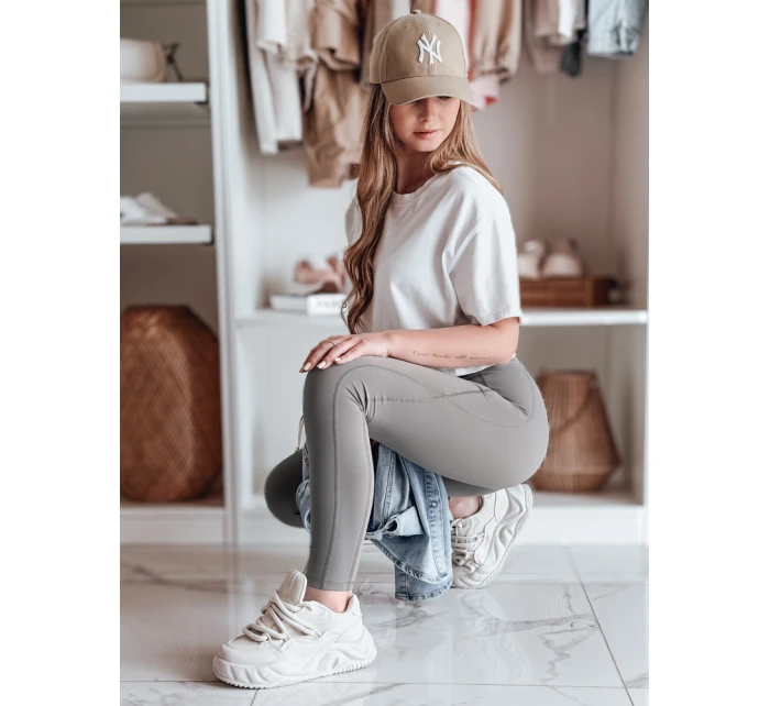 FITTATO dámské sportovní legíny tmavě šedé FashionStreet UY2609