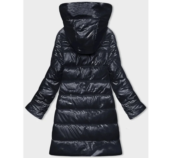 Tmavě modrá dámská vypasovaná zimní bunda Line model 21247543 - ROSSE LINE