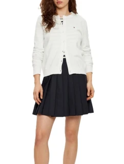 TOMMY HILFIGER COOL VLNĚNÁ SUKNĚ