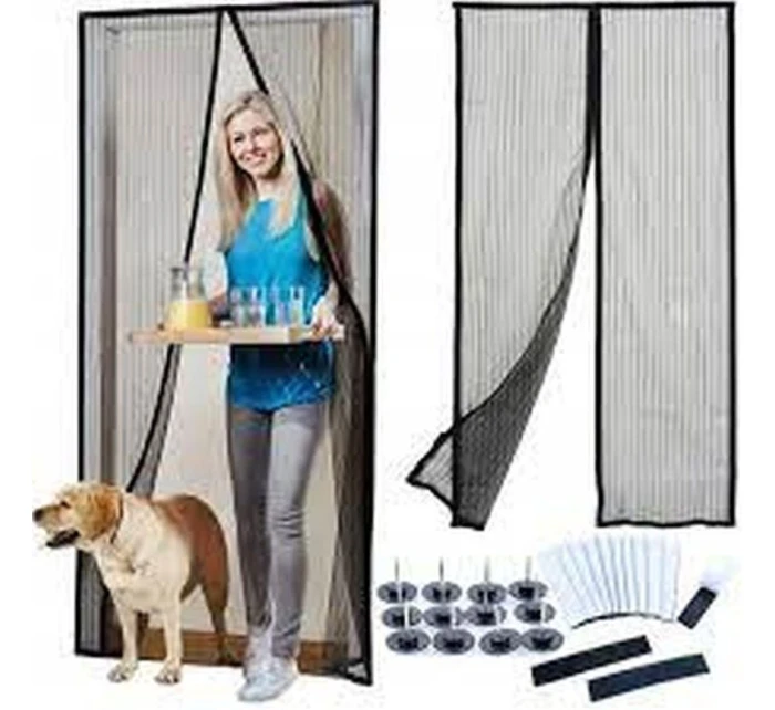 LAMELOVÁ MOSKYTIÉRA 100X220 CM SE ZAPÍNÁNÍM NA MAGNETY