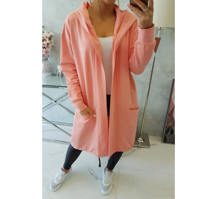 Nadměrná šedá bunda s kapucí Morel