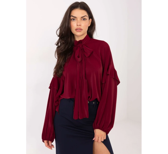 Koszula IT KS model 21795616 bordowy - FPrice Koszula IT KS model 21795616 bordowy - FPrice