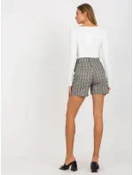 Dámské šortky LK SN  béžové a bílé model 17899865 - FPrice