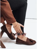 Dámské semišové hnědé mokasíny model 21993215 - Dstreet