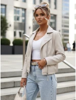 FashionStreet dámské krátké kožené boty Ramones light beige TY5630