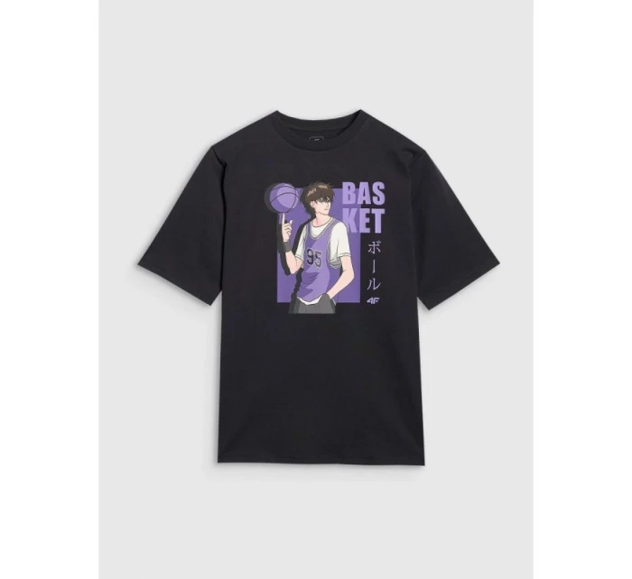 Chlapecké tričko oversize s potiskem model 21816803 - 4F Chlapecké tričko oversize s potiskem model 21816803 - 4F