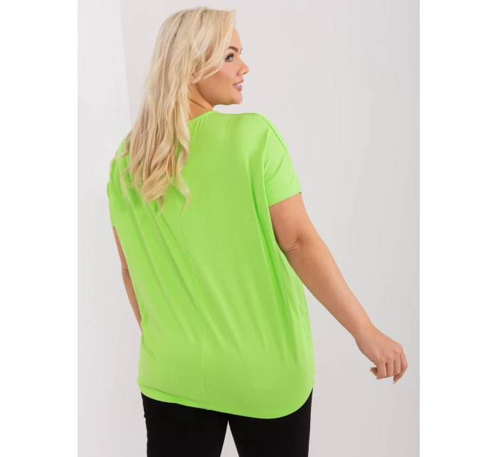 Bluzka RV BZ model 19915370 limonkowy - FPrice Bluzka RV BZ model 19915370 limonkowy - FPrice