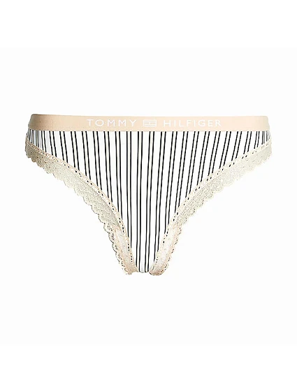 Dámská tanga Tonal Logo Lace UW0UW04463-0F8 - Tommy Hilfiger Dámská tanga Tonal Logo Lace UW0UW04463-0F8 - Tommy Hilfiger