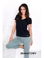 Dámské tričko Serek s krátkým rukávem hnědé - Off Pink