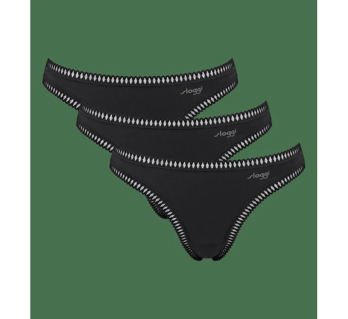 sloggi GO Crush String C3P - BLACK - SLOGGI BLACK - SLOGGI