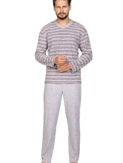 Pánské pyžamo model 18012855 brown - Regina