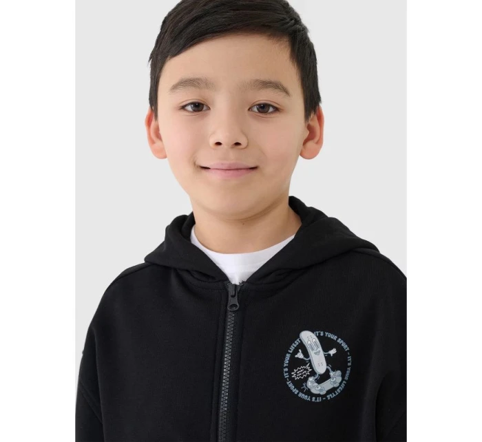 Chlapecká mikina s kapucí model 21435151 - 4F Chlapecká mikina s kapucí model 21435151 - 4F