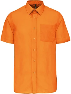 K Popelínová košile s krátkým rukávem 20.K orange model 22510415 - Kariban