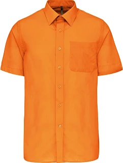 Kariban K 551 Popelínová košile "Ace" s krátkým rukávem 20.K551 orange