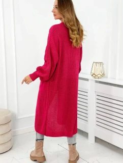 Svetr dlouhý kardigan fuchsie