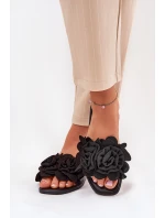 Ploché Dámské Pantofle S Mašlí Černé model 21688613 - Boto Ploché Dámské Pantofle S Mašlí Černé model 21688613 - Boto