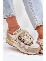 Tenisky Sportovní Boty Dámské D.Franklin DFSH378006 Zlaté