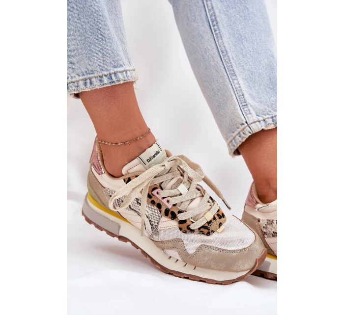 Tenisky Sportovní Boty Dámské D.Franklin DFSH378006 Zlaté