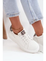 Kožené dámské tenisky na platformě Panterka Vinceza 89144 Bílé Kožené dámské tenisky na platformě Panterka Vinceza 89144 Bílé