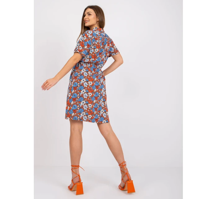 Šaty D73781M30312A hnědé Šaty D73781M30312A hnědé