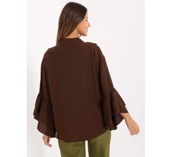 Koszula MI KS model 21717684 brązowy - FPrice Koszula MI KS model 21717684 brązowy - FPrice