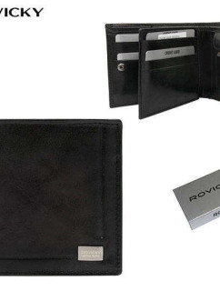 Pánské peněženky Kožená peněženka PC 107 BAR 2519 Blac black