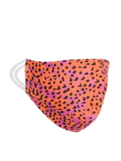 Ochranná maska s potiskem - oranžová