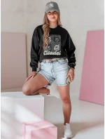 Dámská oversize mikina s  černá model 21988113 - Dstreet