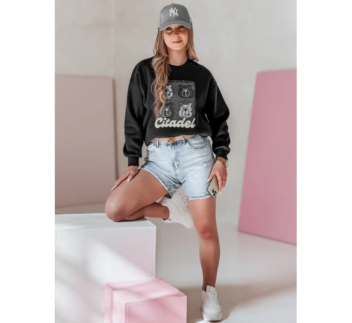 Dámská oversize mikina s  černá model 21988113 - Dstreet
