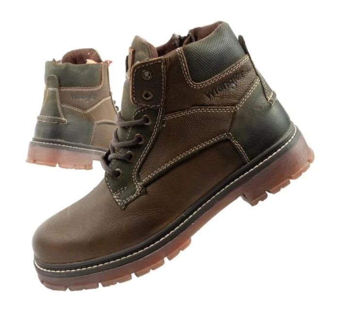 Mid pánské boty boots smart leather green brown model 21420822 - Wrangler Mid pánské boty boots smart leather green brown model 21420822 - Wrangler