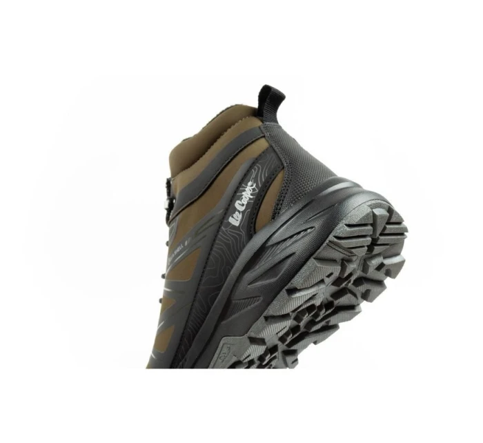 Lee Cooper pánské zimní trekové boty zateplené nepromokavé zelené