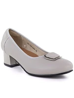 Semišové pantofle na platformě Potocki W WOL105C hnědé