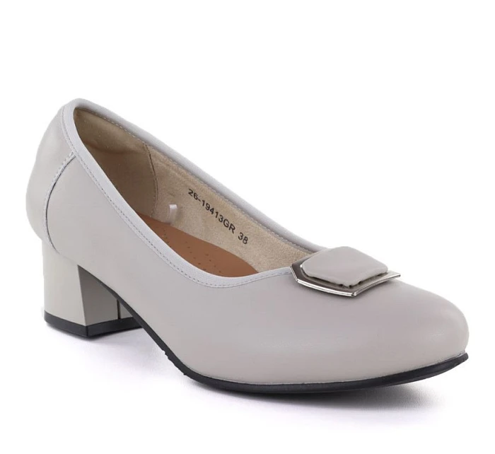 Semišové pantofle na platformě Potocki W WOL105C hnědé