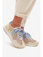 Dámské tenisky z eko kůže Žluté Kelira