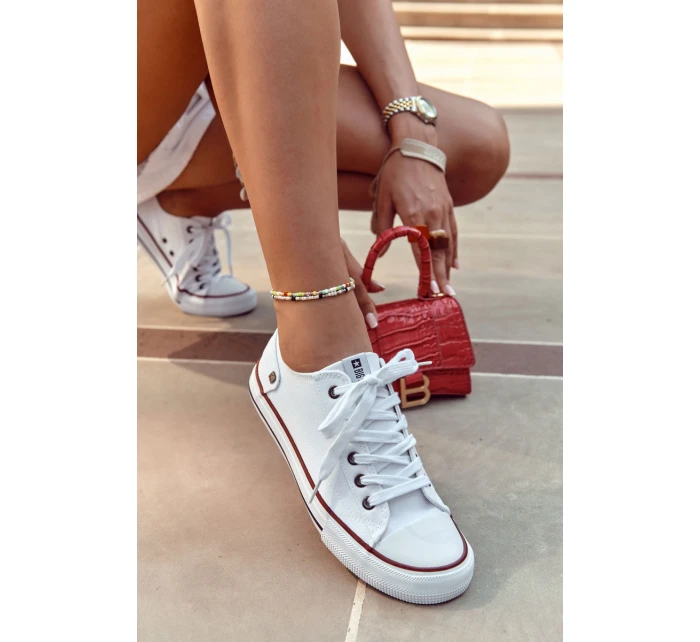 Dámské Klasické Nízké Tenisky Big Star DD274336 Bile Dámské Klasické Nízké Tenisky Big Star DD274336 Bile