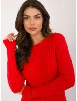 Sweter AT SW czerwony model 20493317 - FPrice Sweter AT SW czerwony model 20493317 - FPrice