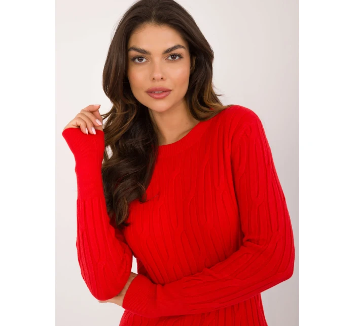 Sweter AT SW czerwony model 20493317 - FPrice Sweter AT SW czerwony model 20493317 - FPrice