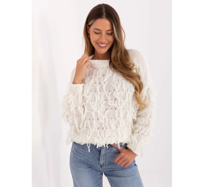 Sweter MI SW model 21314456 ecru - FPrice Sweter MI SW model 21314456 ecru - FPrice