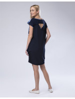 Look Made With Love Šaty 429 Emerald Navy Blue/Print