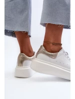 D&A Dámské Tenisky na platformě Bílé D&A Dámské Tenisky na platformě Bílé