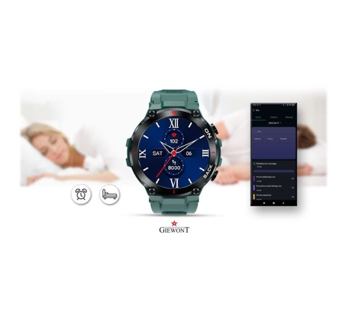 GIEWONT Pioneer GPS smartwatch GW460-2 - Sea Green
