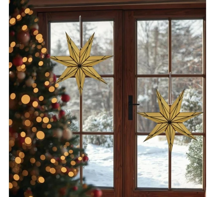 PAPÍROVÁ DEKORACE ŠPAČEK 50CM 7 LISTŮ CRYMOND PAPÍROVÁ DEKORACE ŠPAČEK 50CM 7 LISTŮ CRYMOND