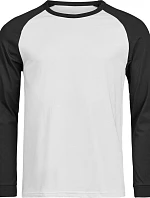 Tee Jays TJ 1170 Baseballové tričko s dlouhým rukávem "Unlabeled" 18.1170 white/black