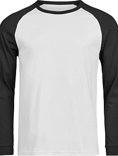 Tee Jays TJ 1170 Baseballové tričko s dlouhým rukávem "Unlabeled" 18.1170 white/black