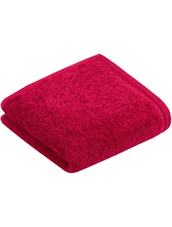 Vossen Vegan Life 40 Ručník pro hosty "Vegan Life" 49.8096 cherry red