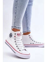 Dámské klasické vysoké tenisky Big Star model 21611832 Bílé - Big Star Shoes Dámské klasické vysoké tenisky Big Star model 21611832 Bílé - Big Star Shoes