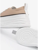 Luxusní tenisky hnědé dámské platforma Luxusní tenisky hnědé dámské platforma