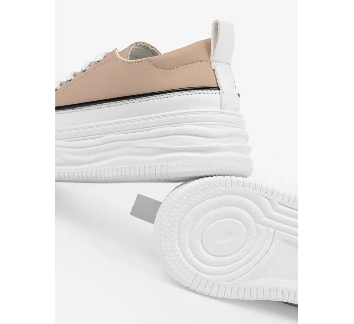 Luxusní tenisky hnědé dámské platforma Luxusní tenisky hnědé dámské platforma