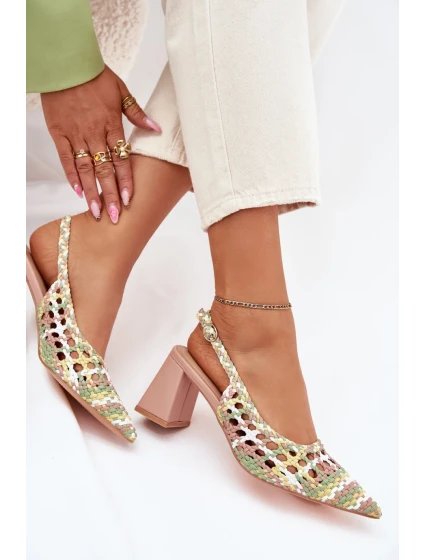 Sandály na podpatku model 214085 Step in style Sandály na podpatku model 214085 Step in style